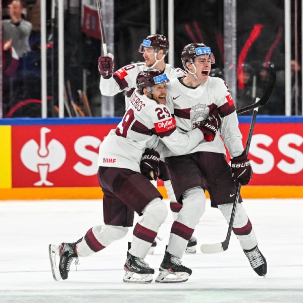 U.S. falls to Latvia in OT, fails to medal at worlds