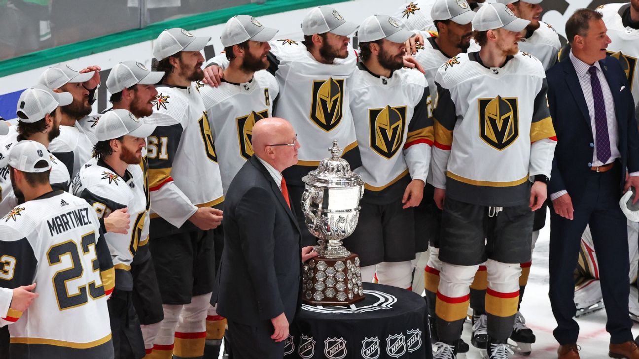 Vegas Golden Knights Hockey Puck 2023 Stanley Cup Champions Team Celebration