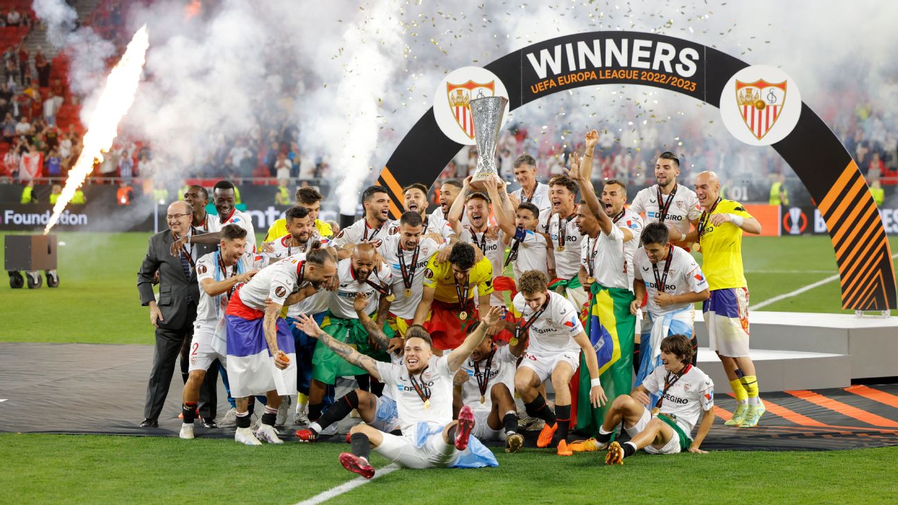 Sevilla beat Roma in shootout for 7th UEL title
