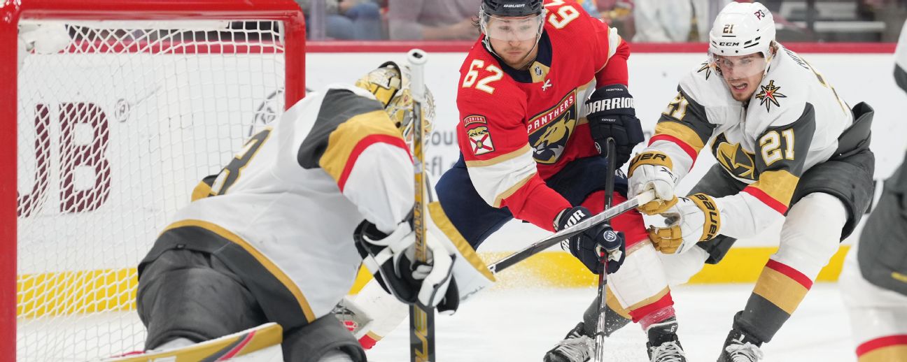 Follow live: Down 0-2, Panthers look to come alive in Game 3 against Golden Knights