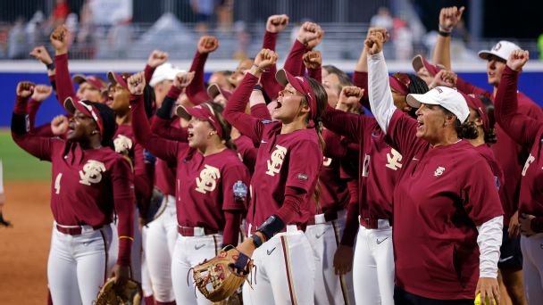 The WCWS championship series is set: Oklahoma-FSU schedule and how to watch