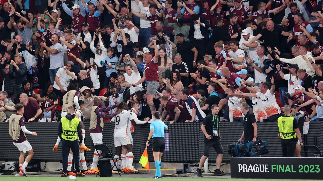 West Ham beat Fiorentina in dramatic UECL finale