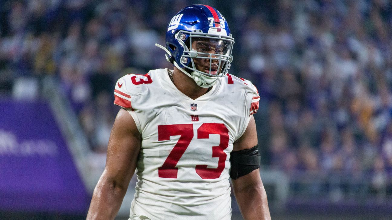 Giants' Evan Neal 'excited' for chance at redemption vs. Eagles