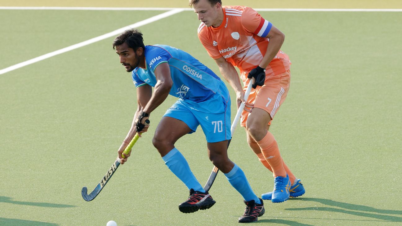 India National Team Orange Hockey Jersey — BORIZ