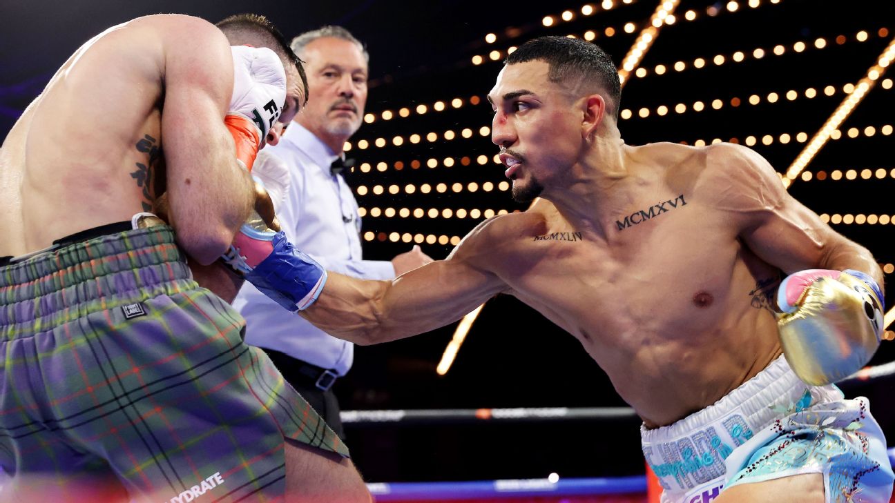 Teofimo Lopez defeats Josh Taylor to win junior welterweight title
