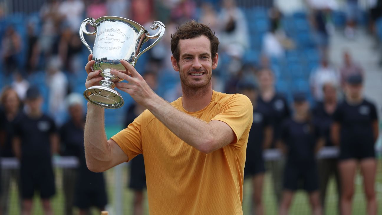 Murray wins first grass-court title since 2016