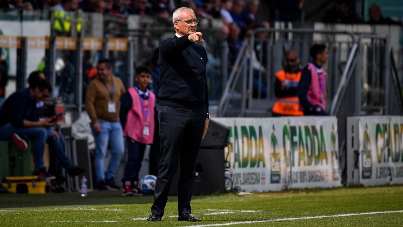 Cagliari earn draw at Torino in Claudio Ranieri's first game in