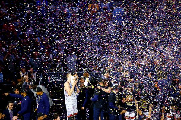 NBA Finals MVP Nikola Jokić calmly celebrates Nuggets' 1st title