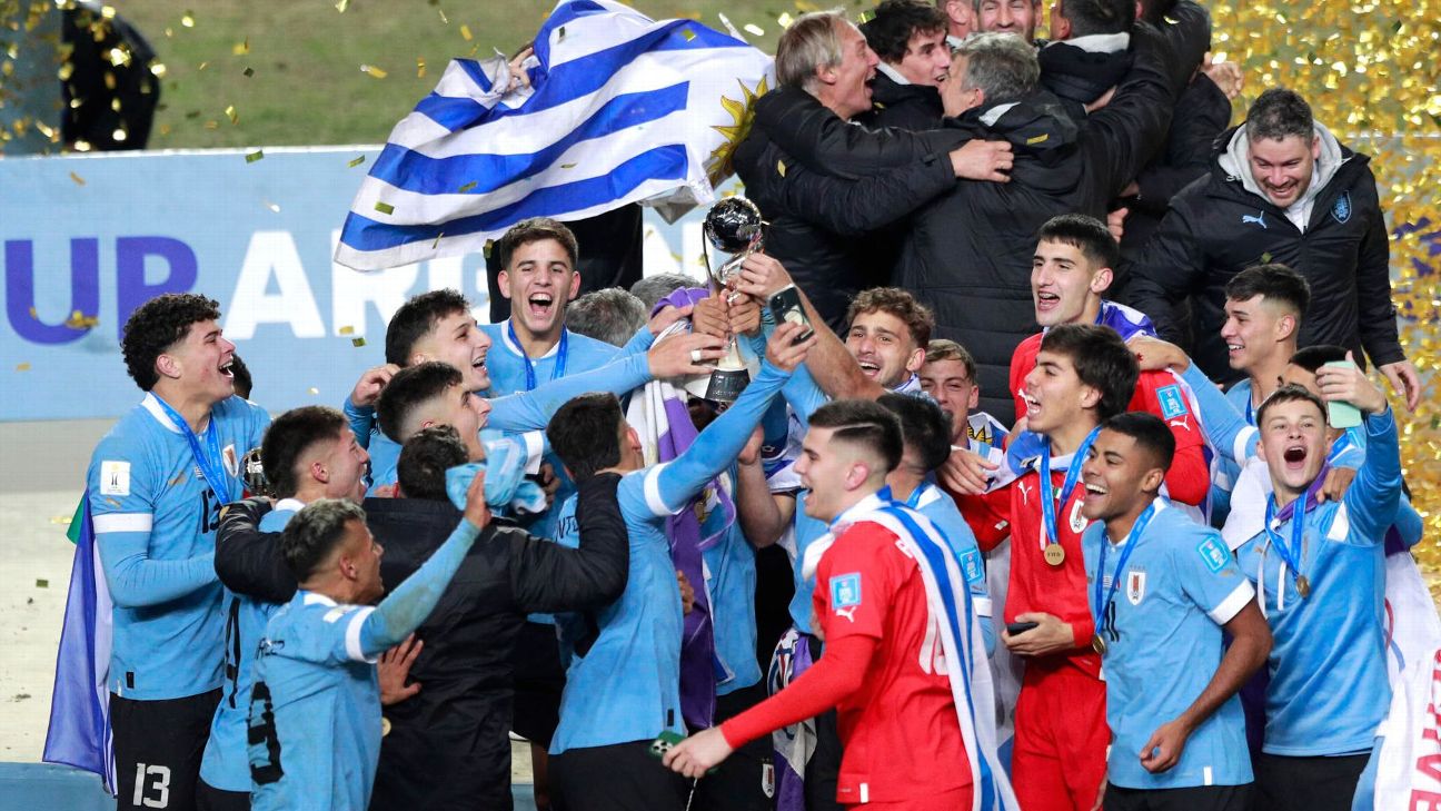 Con garra y fútbol, Uruguay es campeón del Mundial Sub 20 - ESPN
