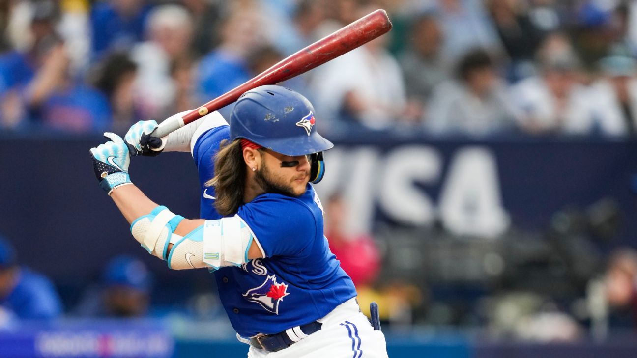 Blue Jays SS Bo Bichette comes off IL, hitting second vs. Royals