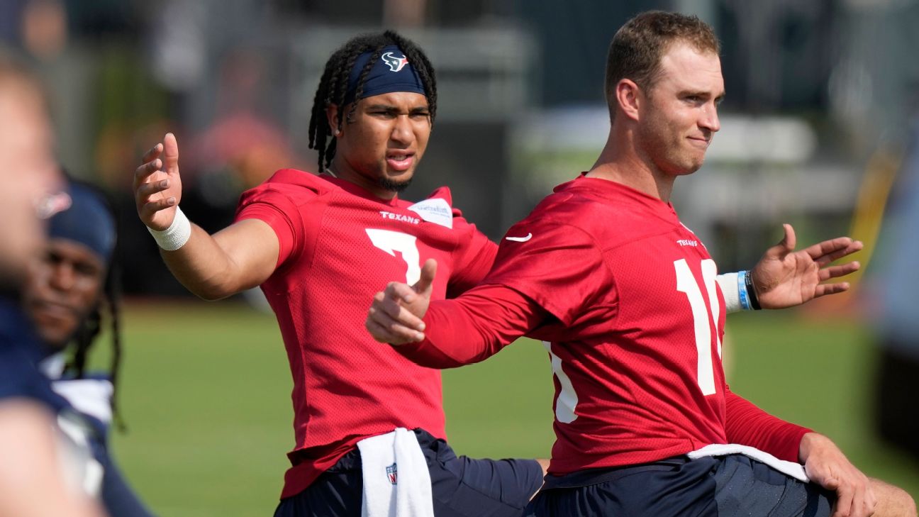 A new name appeared on the Houston Texans injury report, C.J. Stroud's load  management was discussed and offensive coordinator Bobby Slowik shared why  the run game has struggled early.