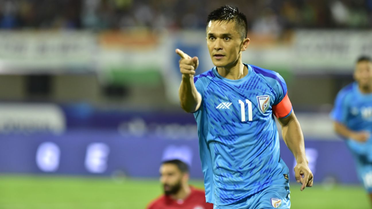 Sunil Chhetri to captain Indian men's football team at Asian Games