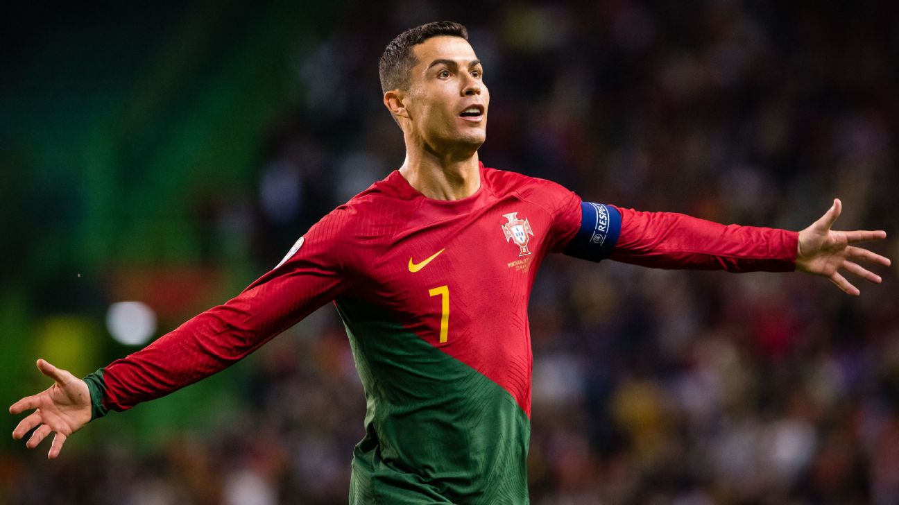 Ronaldo becomes first male player to 200 caps