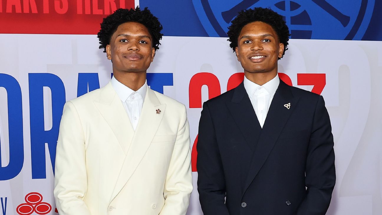 Amen, Ausar Thompson first brothers taken in top 5 of same NBA draft
