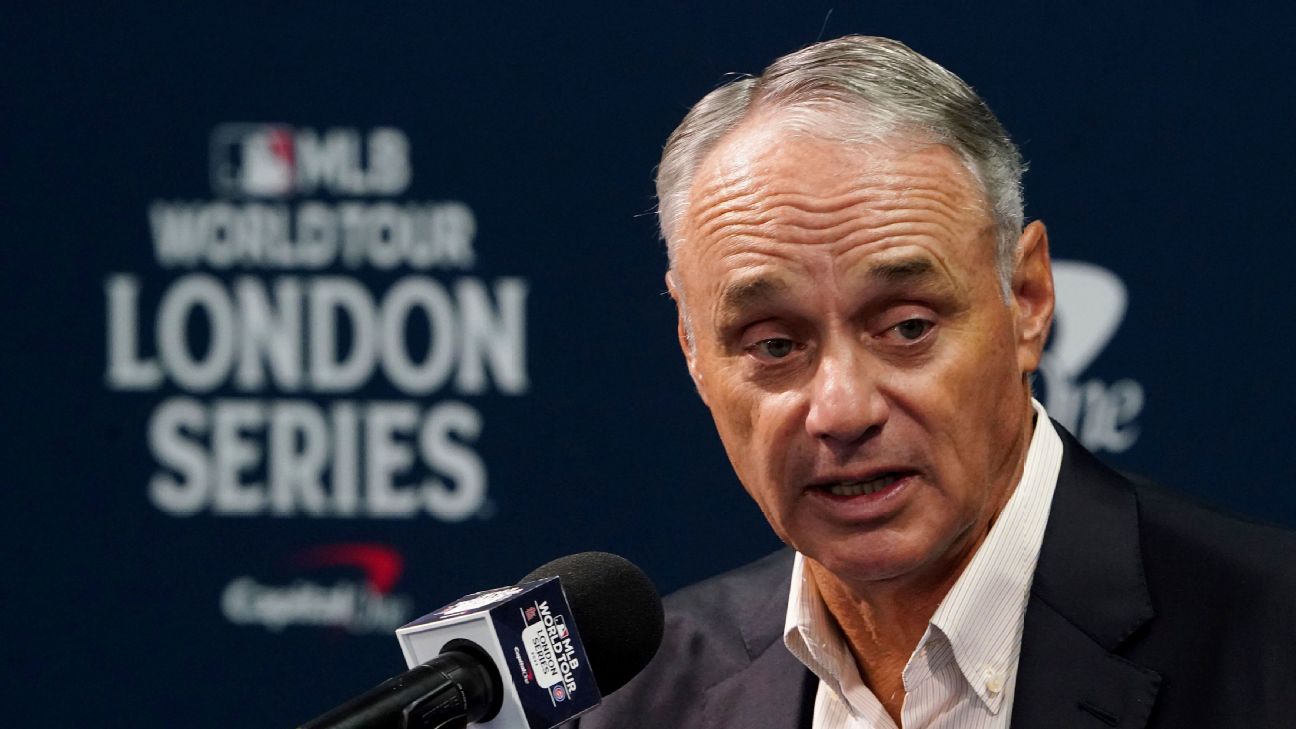 Rob Manfred - A's protest lags behind 'decade worth of inaction
