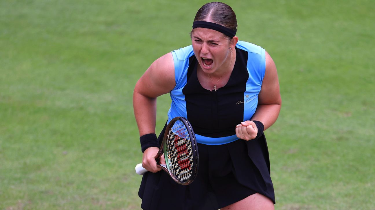 Ostapenko, Zhu rally to reach Birmingham semis