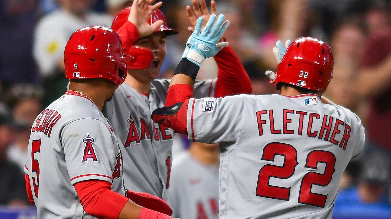 Angels have a 13-run inning and set franchise records for runs and hits in  25-1 rout of Rockies - CBS Los Angeles