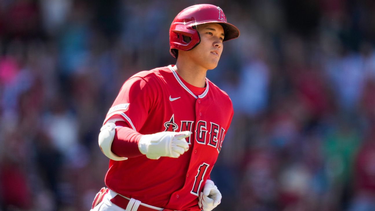 Shohei Ohtani hits two homers, strikes out 10 and adds to Angels