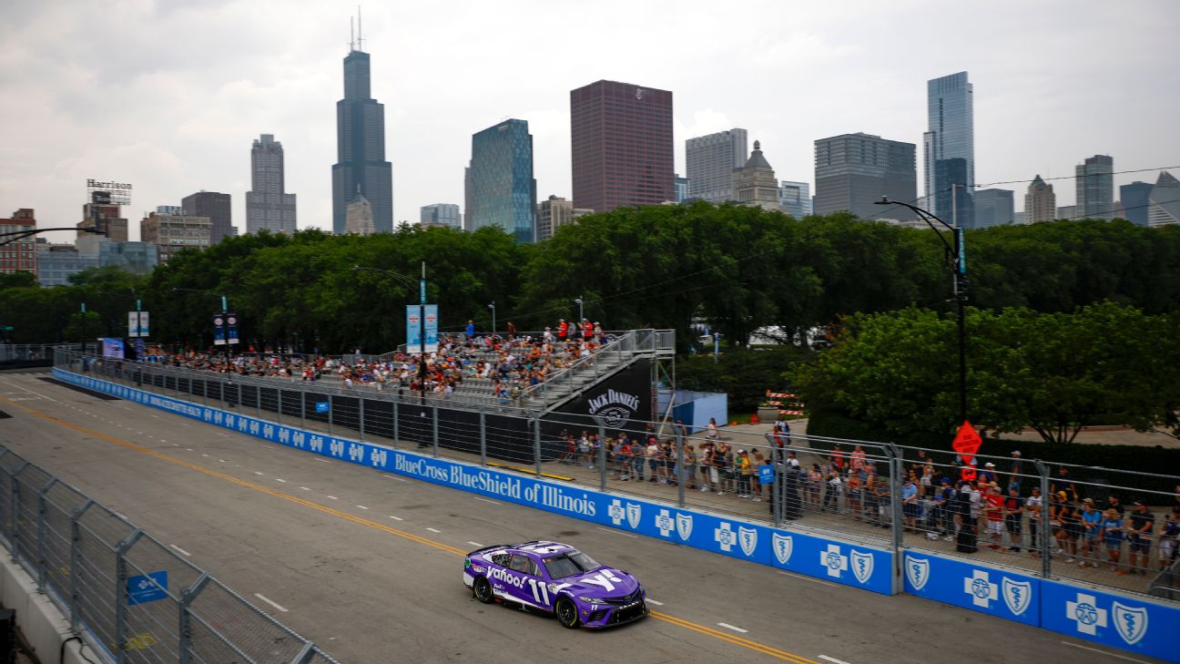 Denny Hamlin wins pole for NASCAR Cup Series' first street race in downtown  Chicago