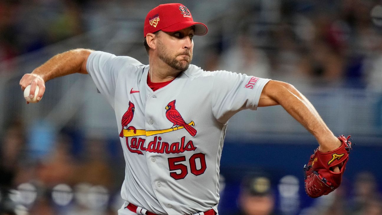 Cardinals RHP Adam Wainwright set to return on Monday at Arizona