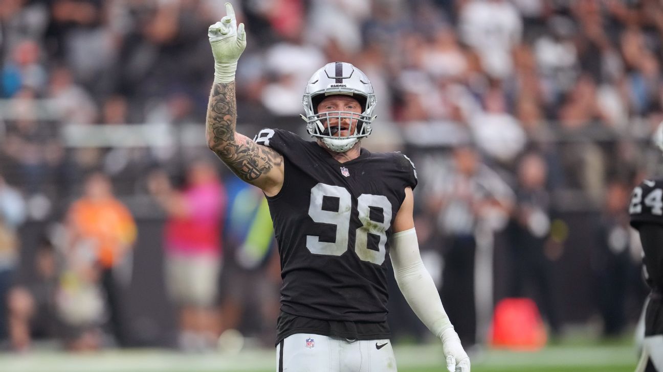 Sources: Maxx Crosby gets $6M raise from Raiders in reworked deal ...