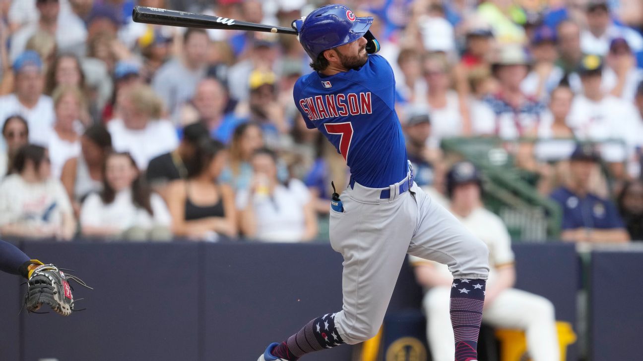 Cubs SS Dansby Swanson placed on IL with heel contusion - ESPN