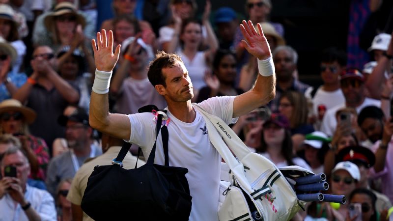 Murray suffers Wimbledon defeat vs. Tsitsipas