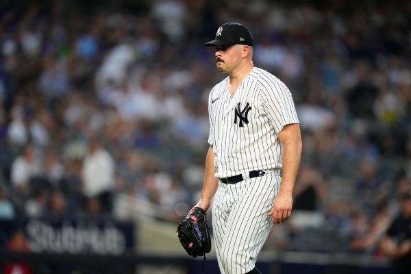 Yankees place Rodon (hamstring) on 15-day IL