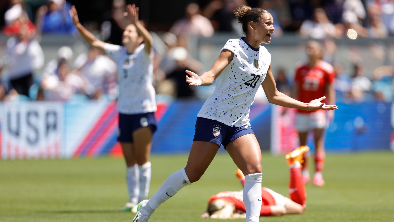 Rodman sparks USWNT in WC send-off win