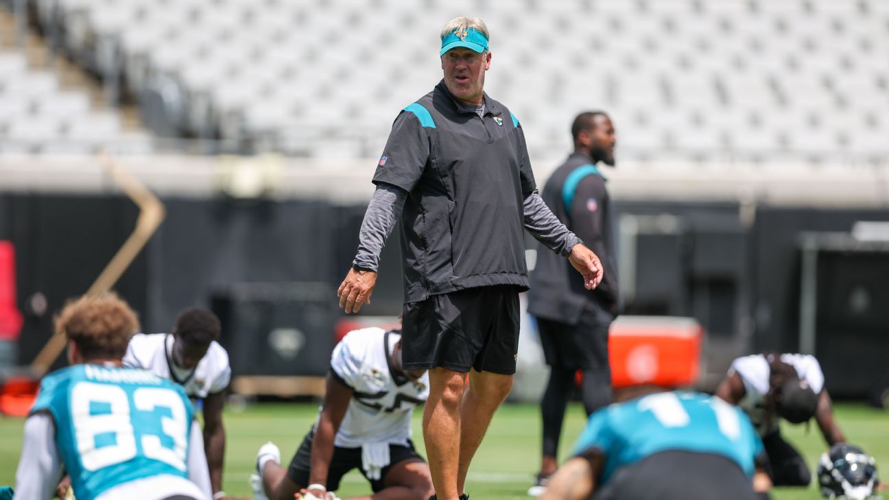 Jacksonville Jaguars train ahead of NFL double-header in London