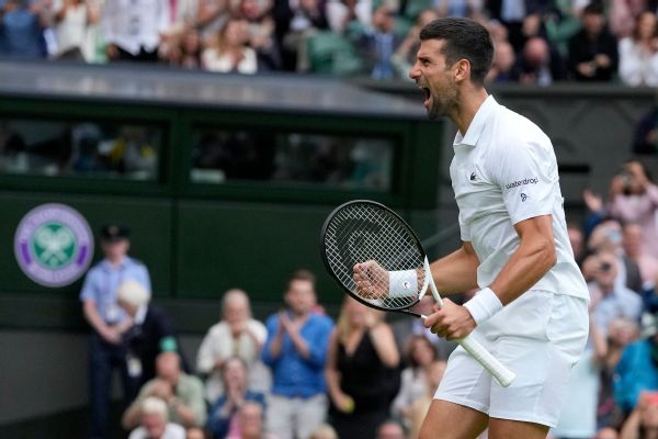 Djokovic ties Federer with 46th Slam semifinal