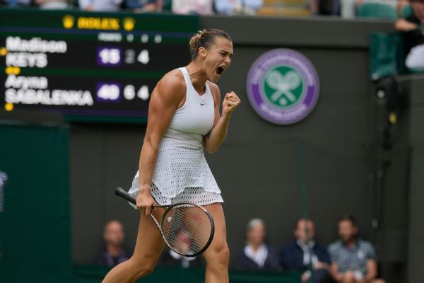 Sabalenka, Jabeur reach Wimbledon semifinals