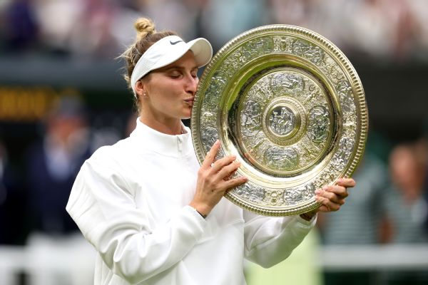 Unseeded Vondrousova claims Wimbledon title