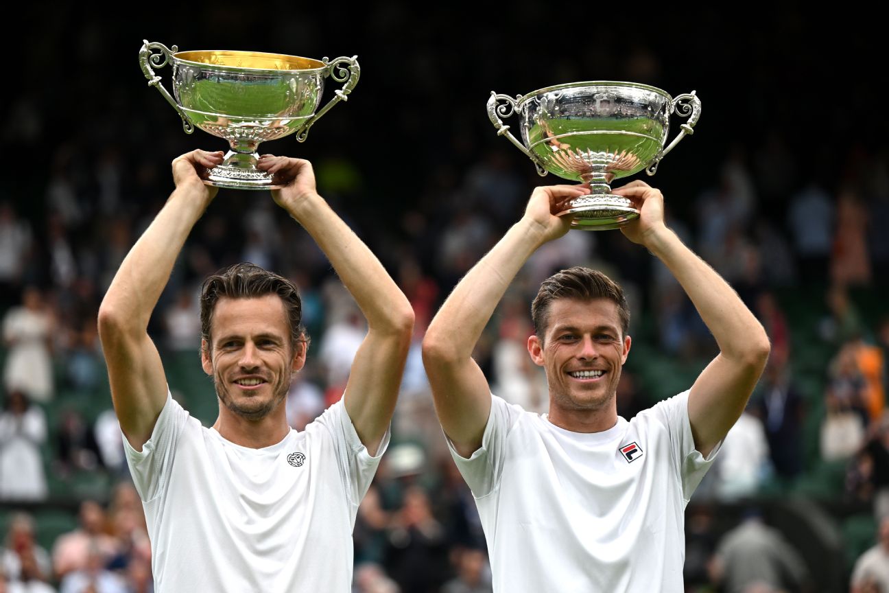 Brit Skupski, Koolhof win Wimbledon doubles title