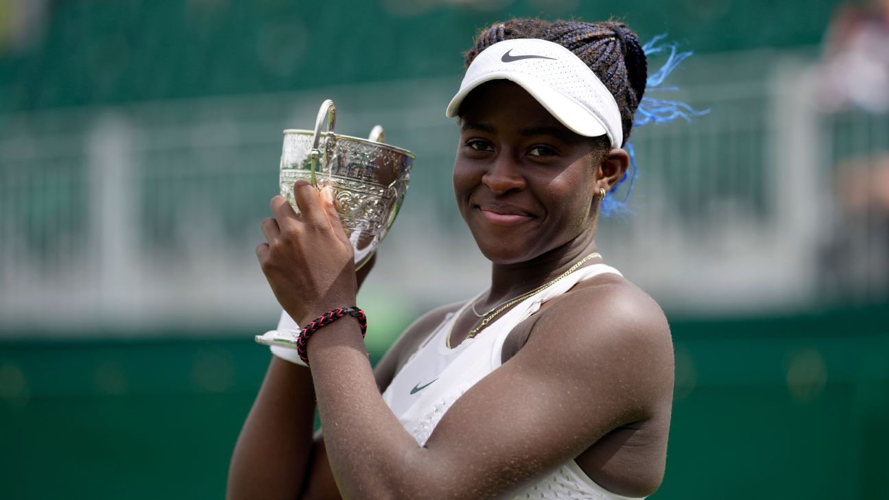 Wimbledon 2023: Hannah Klugman and Isabelle Lacy finish runners-up in the  Girls' doubles final