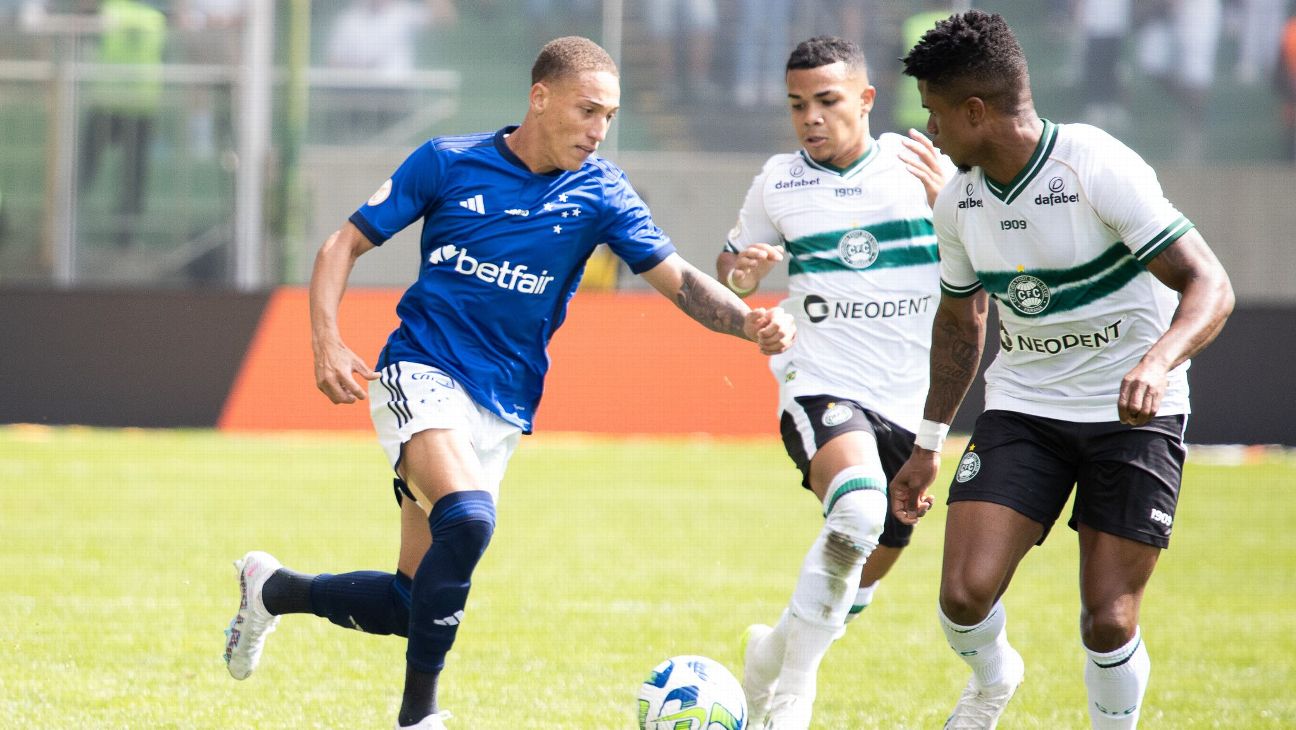 Cruzeiro e Coritiba alternam oportunidades, mas empatam sem gols