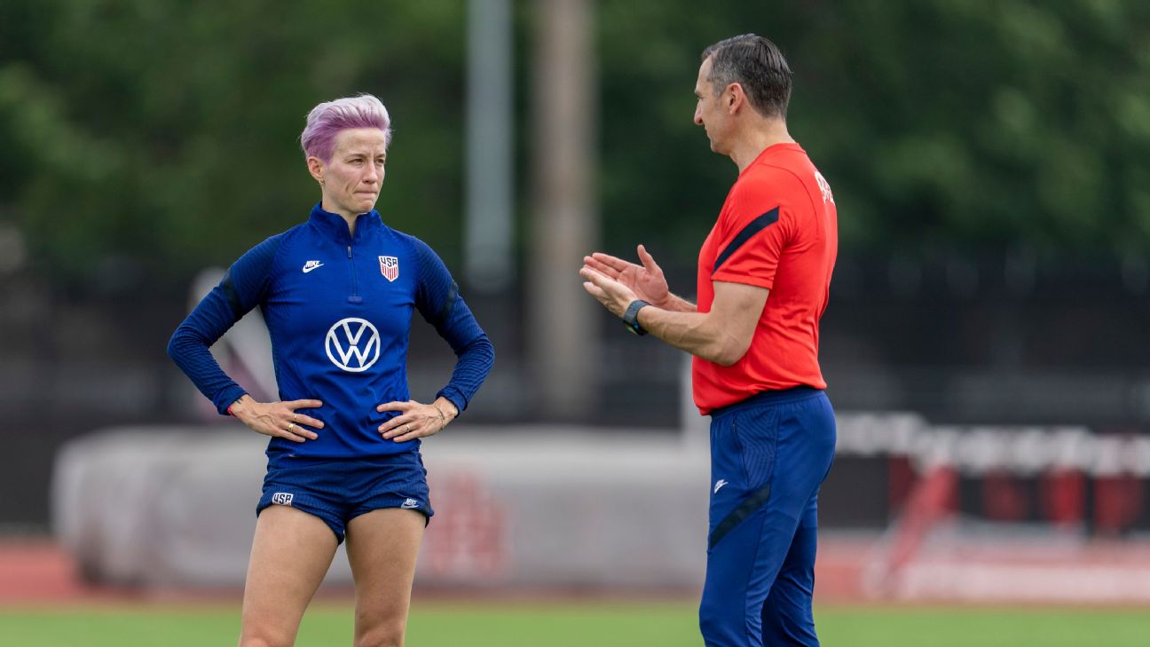Rapinoe, Lavelle on limited minutes to start WWC