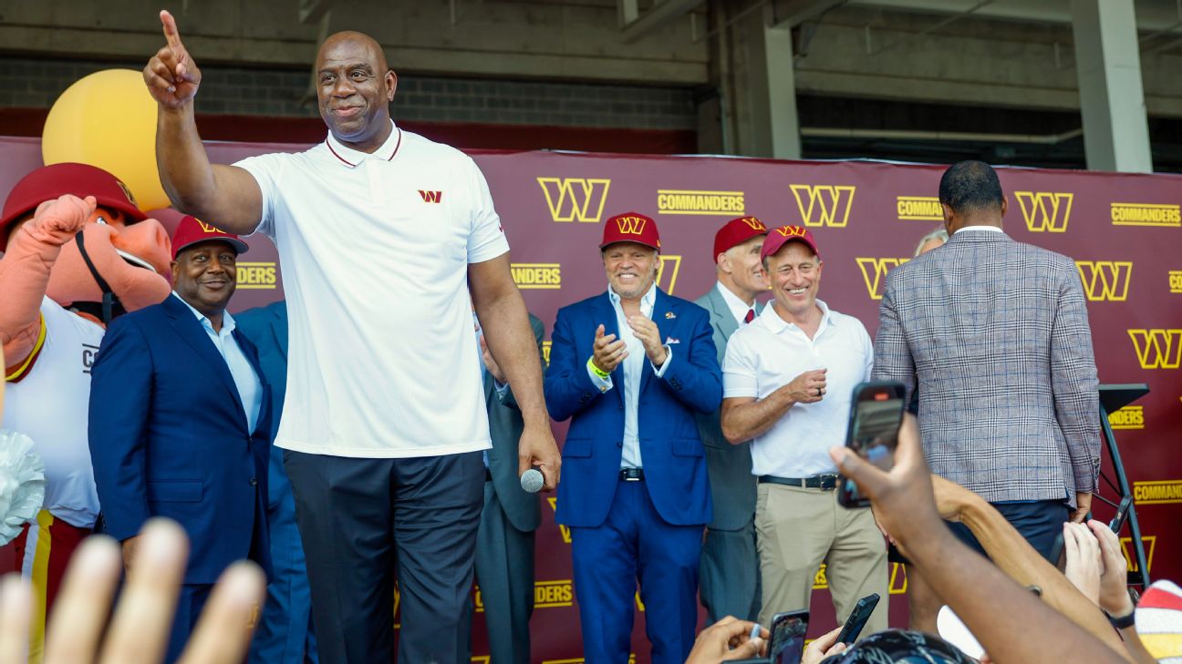 Magic Johnson Maintains Social Media Silence Amidst Washington Commanders' Philadelphia  Eagles Cliffhanger - EssentiallySports