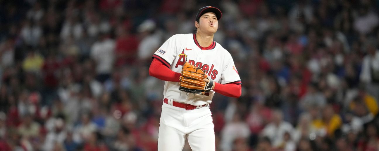 Ohtani hits majors-best 39th HR before leaving game in Angels' 4-1