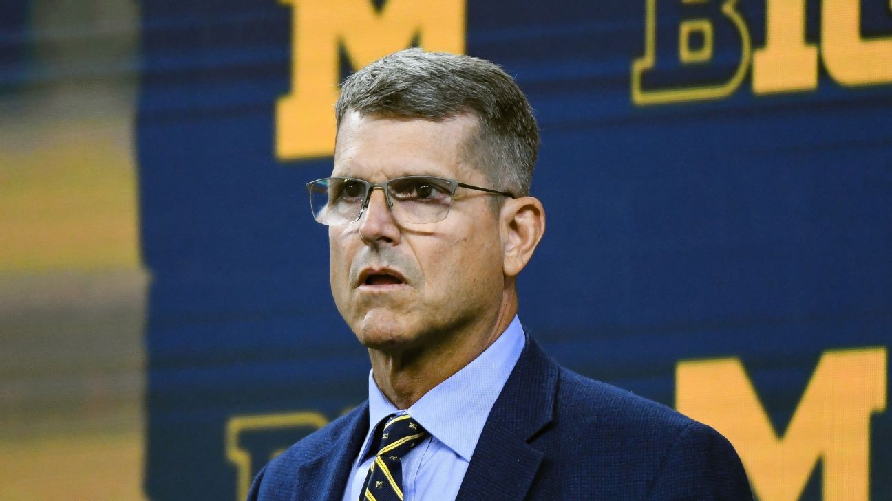 Harbaugh mum on possible 4-game suspension