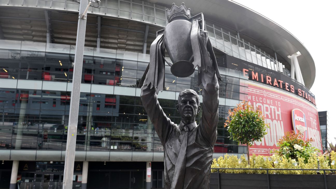 Wenger statue unveiled at Arsenal's stadium