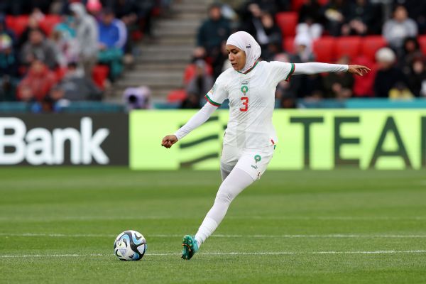 Morocco's Benzina 1st to compete in hijab at WC
