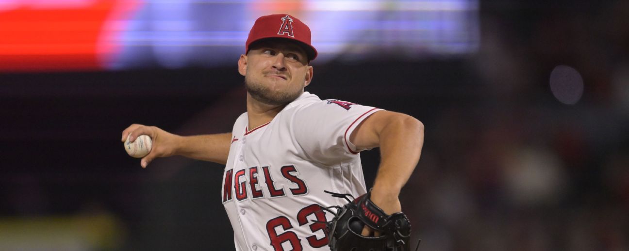 Angels starter Chase Silseth taken to hospital after getting hit by throw