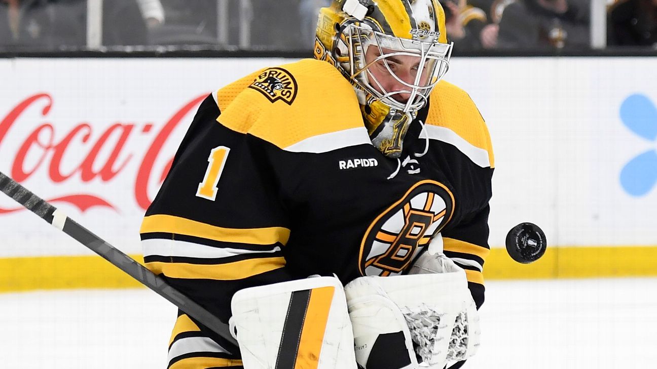Bruins' Jeremy Swayman nearly scores against the Blue Jackets: 'It