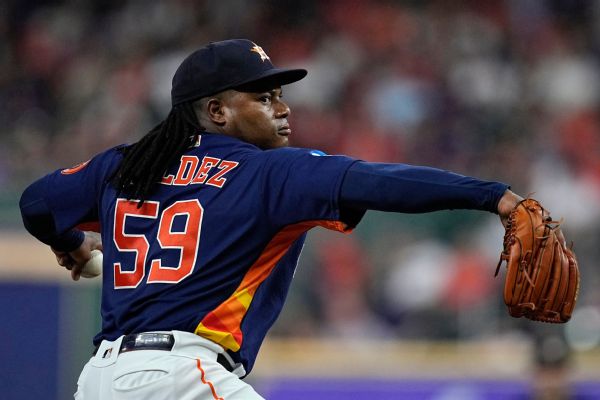 Astros’ Valdez no-hits Guardians in 93-pitch gem