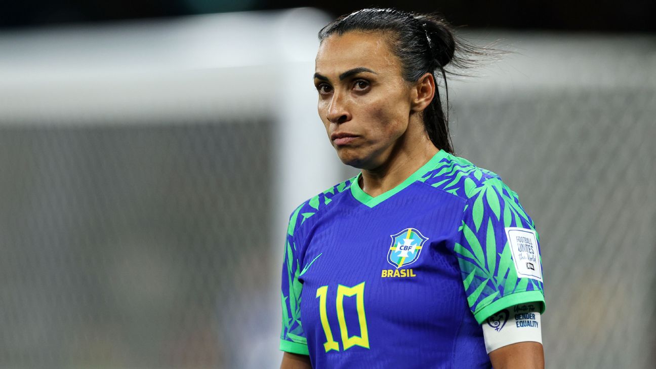 Marta's World Cup career ends after Brazil draw