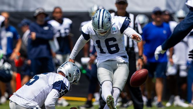 Cowboys cut struggling kicker Tristan Vizcaino; USFL product Brandon Aubrey  only K on roster