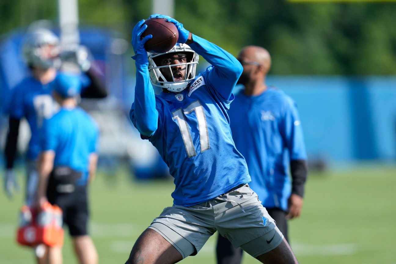 Lions waive injured WR Mims after Jets trade