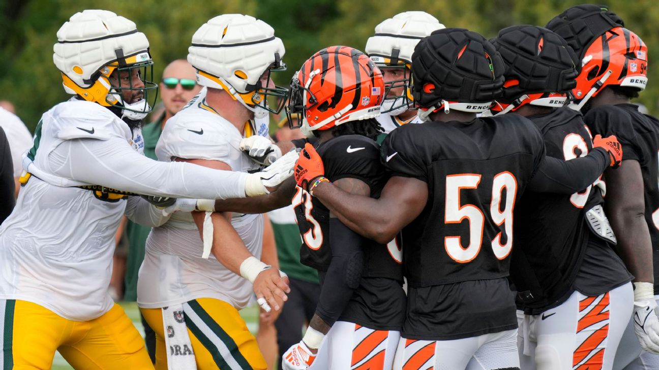 Packers offensive lineman removed from practice after fights break out with  Bengals