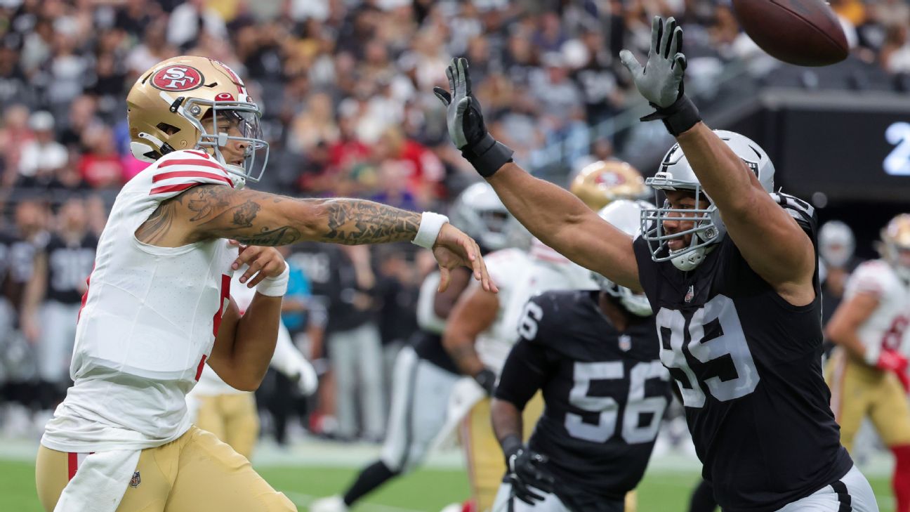 49ers Se Enfrentan a Raiders Para Su Último Partido de Pre Temporada